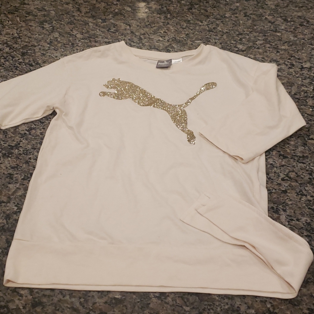 Puma 3/4 length shirt with tie on side